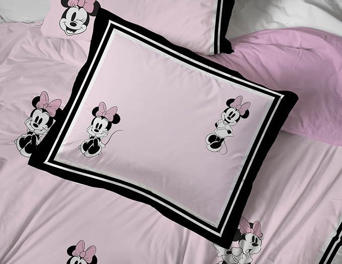 Jay Franco Kids Comforter Set Includes Sheets and Pillow Covers - Soft and Cozy Bed Set for Stylish Room Decor, Official Licensed Bedding, Multi - Minnie Mouse, 7 Piece Queen - Image 5