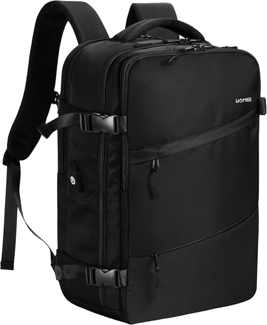 HOMIEE Travel Laptop Backpack for Men Women, Personal Item Carry On Bag | Dry Wet Separation Mochila de Viaje for Business Weekender Hiking Camping by HOMIEE