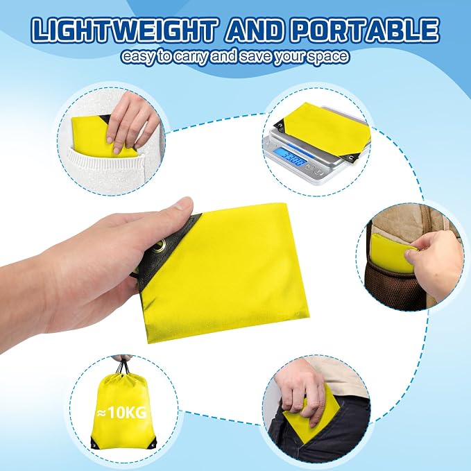 Grneric Drawstring Backpack Bulk 42 Pcs String Backpack Drawstring Bags Cinch Bag Sackpack for Men Women Gym (Yellow) - Image 5