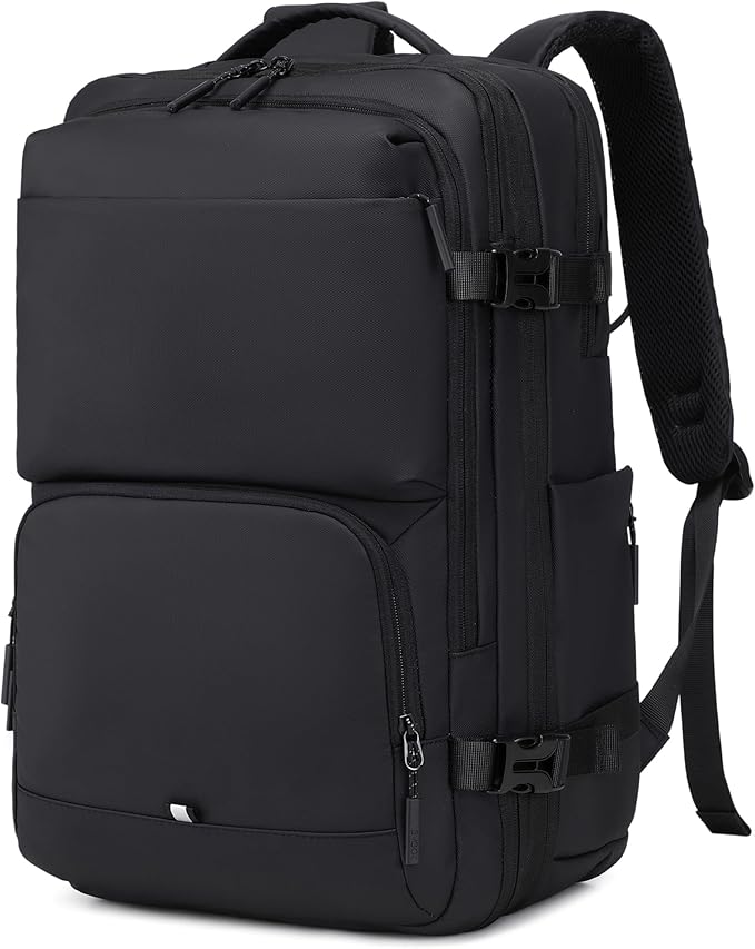 BAGOK Carry On Travel Backpack, Expandable Extra Large Airline Approved,Lightweight Daypack for Men and Women（Black） by BAGOK