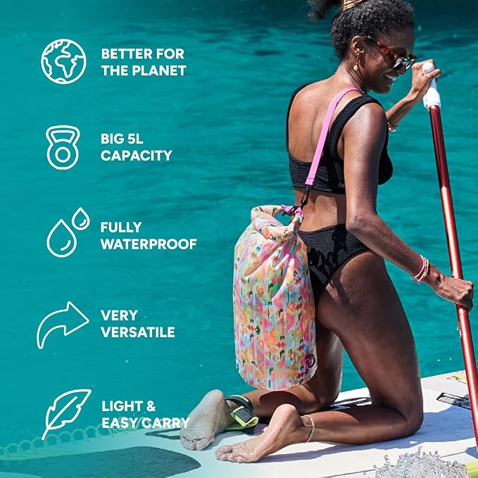 Dock & Bay Medium Waterproof Dry Bag - 20L, IP66 Waterproof Bag, Lightweight - Ibiza Glow - Image 2