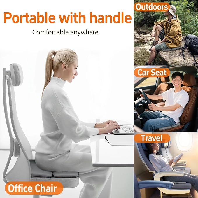 Sojoy 3 in 1 Gel Seat Cushion (Darkgray) - Image 6