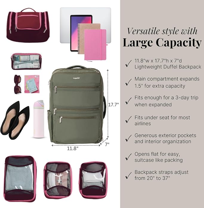 Baggallini Modern Convertible Travel Backpack - Image 4