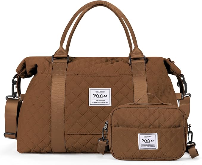 Travel Duffel Bag, Carry On Overnight Weekender Bags for Women | Travel Bag with Wet Pocket & Trolley Sleeve, For Spirit Airlines 18x14x8 Personal Item Bag - Image 8