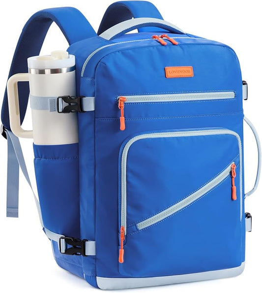 LOVEVOOK 40L Travel Backpack for Women Men, Airline Approved Carry On Luggage, Multi-Pocket TSA Personal Item Bag fits 17 Inch Laptop, Waterproof Weekender Overnight Suitcase Travel Essentials by LOVEVOOK