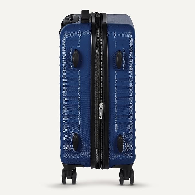 Amazon Basics 21" Hardside Carry-On Luggage with Multi-directional Wheels, Expandable for Up to 25% More Space, Scratch-Resistant Surface, Organized Interior, Navy Blue - Image 5
