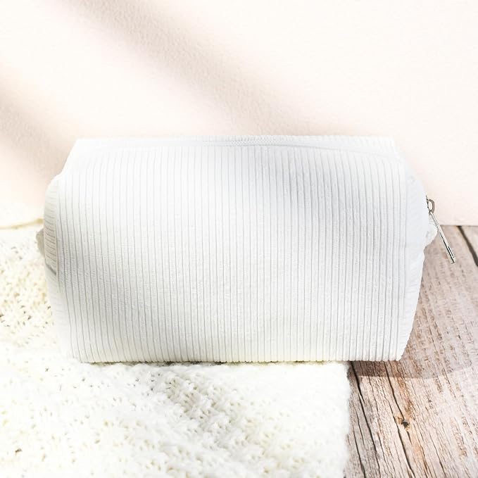 SOIDRAM Makeup Bag Preppy Cosmetic Bag Bulk Makeup Pouch Personalize Travel Toiletry Bag Organizer Cute DIY Makeup Brushes Storage Bag for Women - Image 7