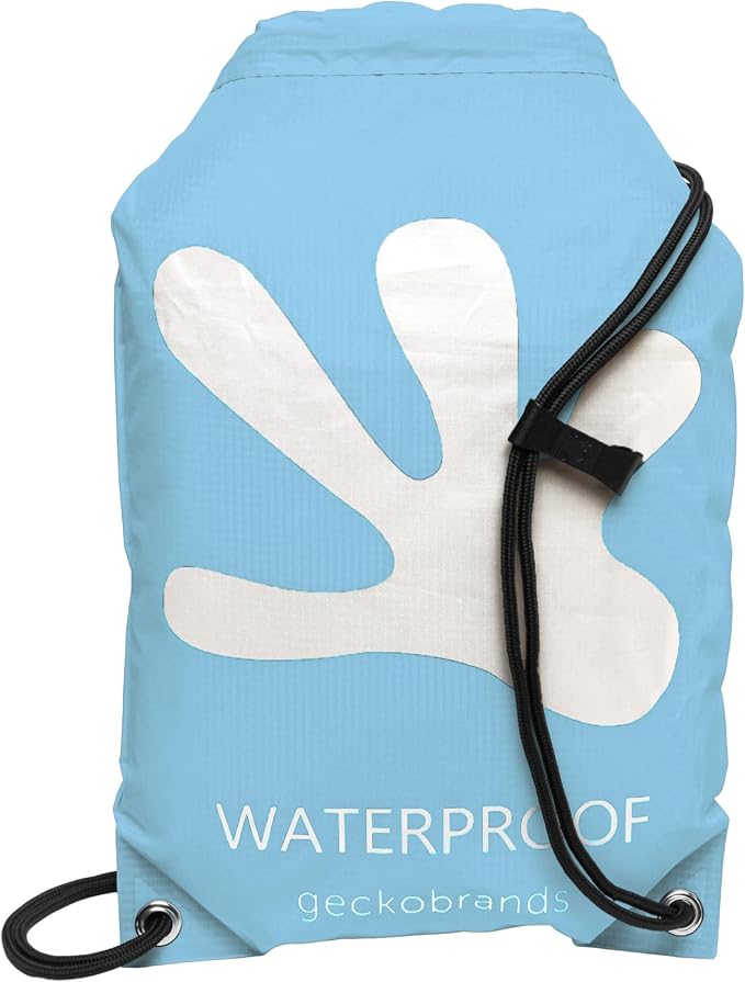 geckobrands Embark 10L Drawstring Backpack – Waterproof, Lightweight Dry Bag for Beach, Hiking, and Light Water Activities by geckobrands