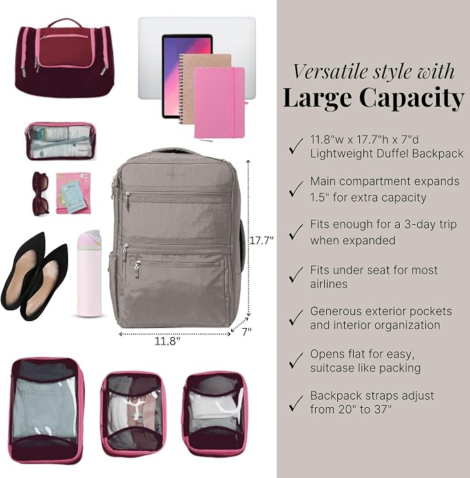Baggallini Modern Convertible Travel Backpack - Image 4