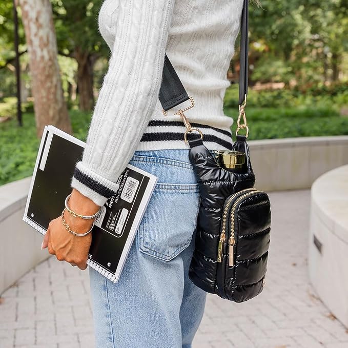 WanderFull Original HydroBag Crossbody Water Bottle Holder with Phone Pocket, Fits Water Bottles up to 32 oz - Image 2