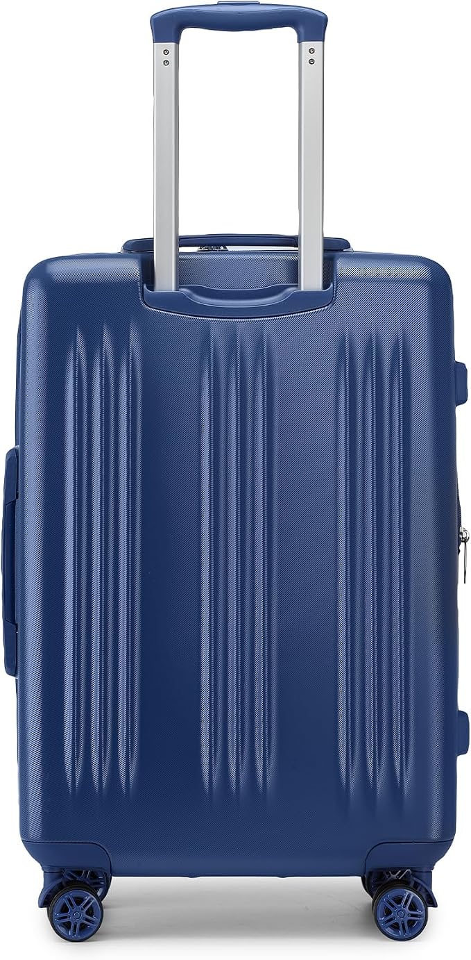 Kono Lightweight 28 Inch Expandable Luggage with Quiet Spinner Wheels TSA Lock, Scratch and Drop Resistant PC+ABS Hardside Durable Large Checked Suitcase, Navy Blue - Image 9