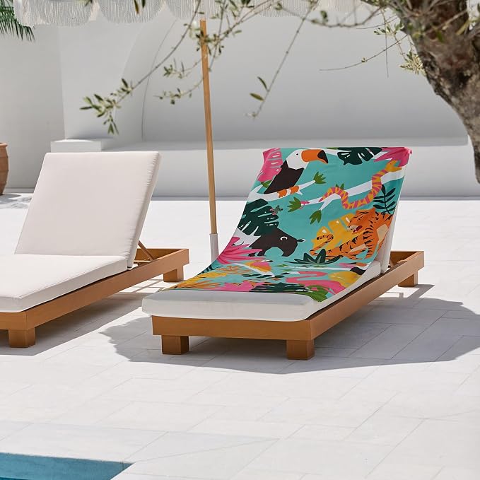 Dock & Bay Beach Towel - Quick Dry, Sand Free - Compact, Lightweight - 100% Recycled - Includes Bag - Wild Things - Extra Large (200x90cm, 78x35) - Image 3