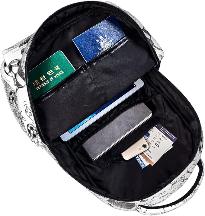 Soccer Backpack 16 Inch Football School Backpacks 3D Print Lightweight Ball Bookbag Casual Sport Daypack Travel Bag for Kids Girls Boys Men Gifts - Image 5