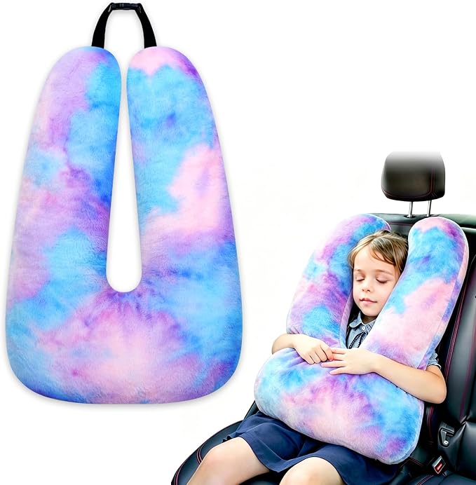 Atablyn Children Travel Pillow Car Pillow Removable U-Shaped Pillow for Adults to Support Head and Body in The Back Seat of Long Car Trips by Atablyn-Foryourdailylife