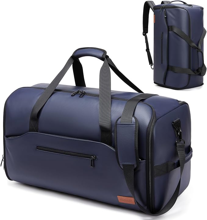 Garment Bags for Travel,45L Carry on Convertible Garment Duffle bag for Men Women - 3 in 1 Hanging Suit Travel Bag with Shoulder Strap by Moulyan