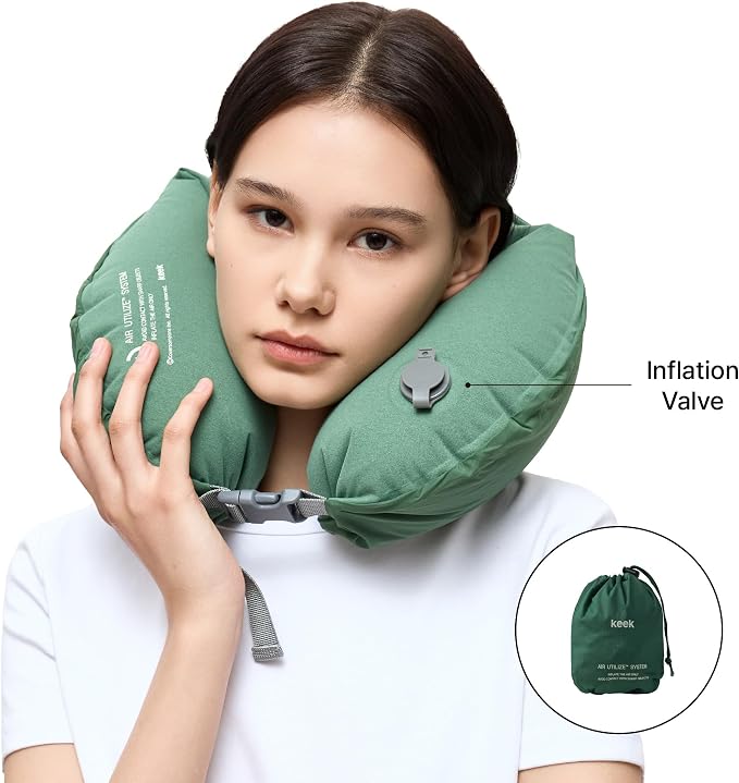 KEEK PillowO Travel Neck Pillow – Ultra-Light 82g, Packs Smaller Than a Passport, Perfect for Flights, Commuting & Camping - Image 4