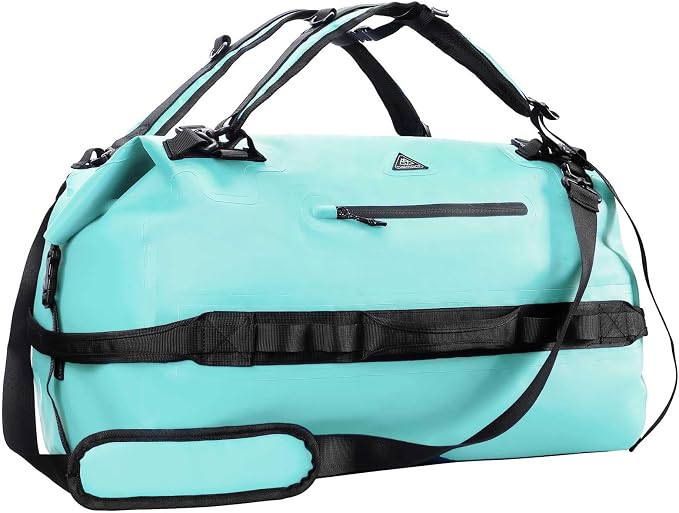 Haimont IPX7 Waterproof Roll-Top Dry Duffel Backpack | 60L/90L Sizes, 500D Tarpaulin, Welded Seams, Mesh Pockets, Boating & Kayaking by Haimont