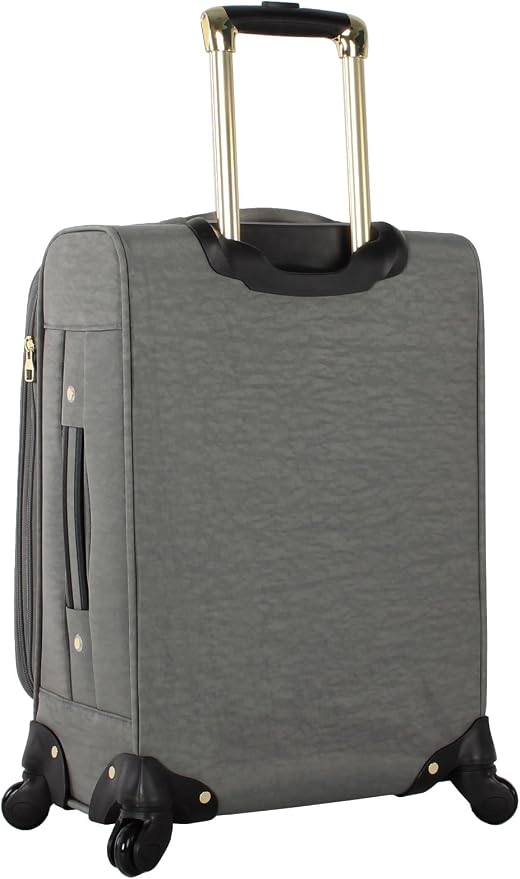 Steve Madden Designer Luggage Collection - 3 Piece Softside Expandable Lightweight Spinner Suitcase Set - Travel Set Includes an Under Seat Bag, 20-Inch Carry on and 28-Inch Checked Suitcase, - Image 3
