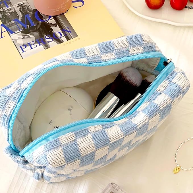 24 PACK Makeup Bags-Bulk Graduation Gifts Bridesmaid Proposal Gifts Makeup Pouch for Wedding Party Favors Bachelorette Party Decorations Toiletry Organizer Bag Cosmetic Case Mon Teacher Gift (Blue) - Image 5