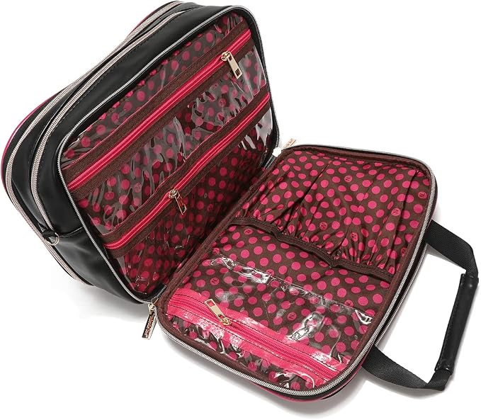 Nicole Lee Cosmetic Makeup Bag for Women - Multi Organization Toiletry Travel Bag with 5 Compartments (Dreaming the City) - Image 8