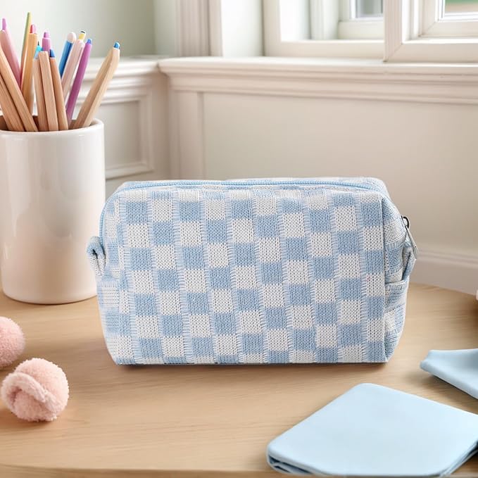 24 PACK Makeup Bags-Bulk Graduation Gifts Bridesmaid Proposal Gifts Makeup Pouch for Wedding Party Favors Bachelorette Party Decorations Toiletry Organizer Bag Cosmetic Case Mon Teacher Gift (Blue) - Image 4