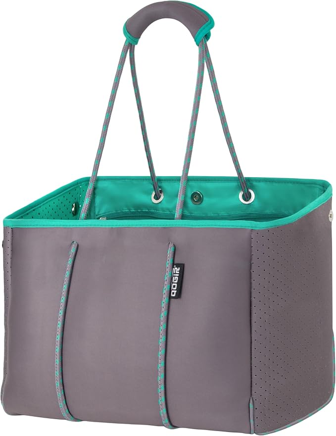 QOGiR Neoprene Multipurpose Beach Bag Tote with Inner Zipper Pocket … … … … by QOGiR