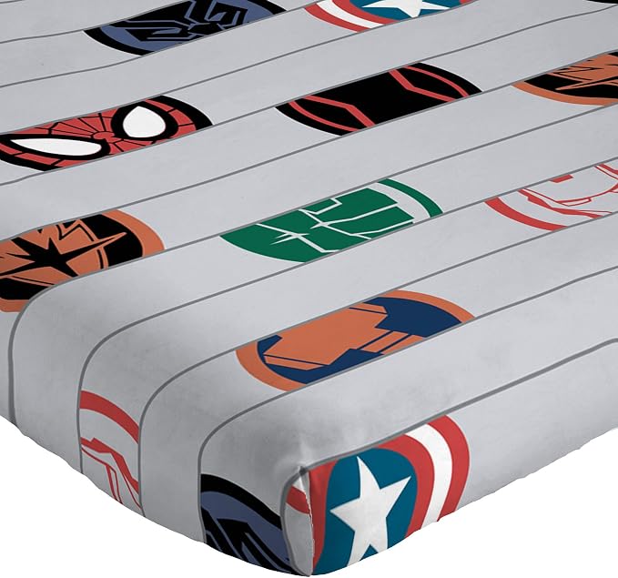 Jay Franco Kids Sheet Set with Fitted, Flat Sheets & Pillow Cover - Ultra-Soft Bedding with Pillowcase for Room Decor, Gray - Avengers, 3 Piece Twin - Image 6