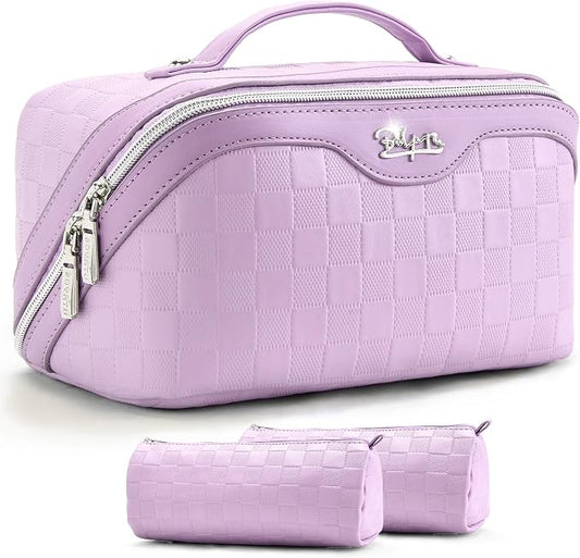 BOYATU Travel Makeup Bag for Women: Large Capacity Cosmetic Bags Organizer, Waterproof Toiletry Make up Case Gift for Her Girlfriend Best Friend Mom on Birthday Christmas Mother's Day by BOYATU