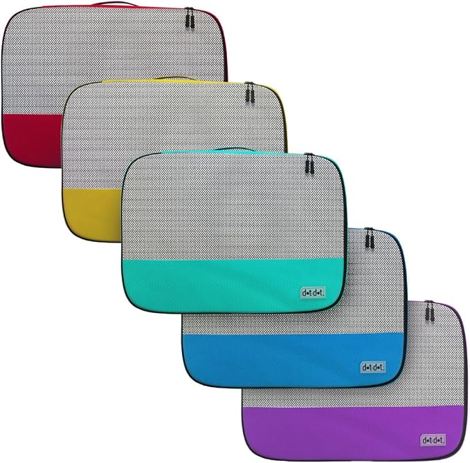 Medium Packing Cubes for Travel - 5pc Packing Cubes for Suitcases - Lightweight Luggage Organizer Bags (Non-Compression) - Image 5