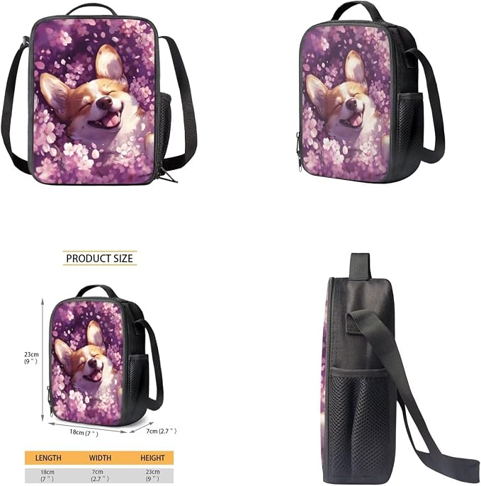 Kawaii Dog Backpack for Girls 8-10 with Lunch Box Elementary Middle School Bag Large Capacity Bookbag for Students, Fashion Backpack Gifts for School Outdoor Travel Vacation - Image 4