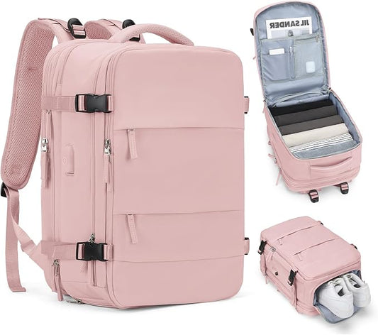 coofay Expandable Travel Backpack For Women Men Airline Approved Personal Item Backpack For Airlines Carry On Backpack Flight Approved Waterproof Backpack For Traveling On Airplane Gym Travel Bag by coofay