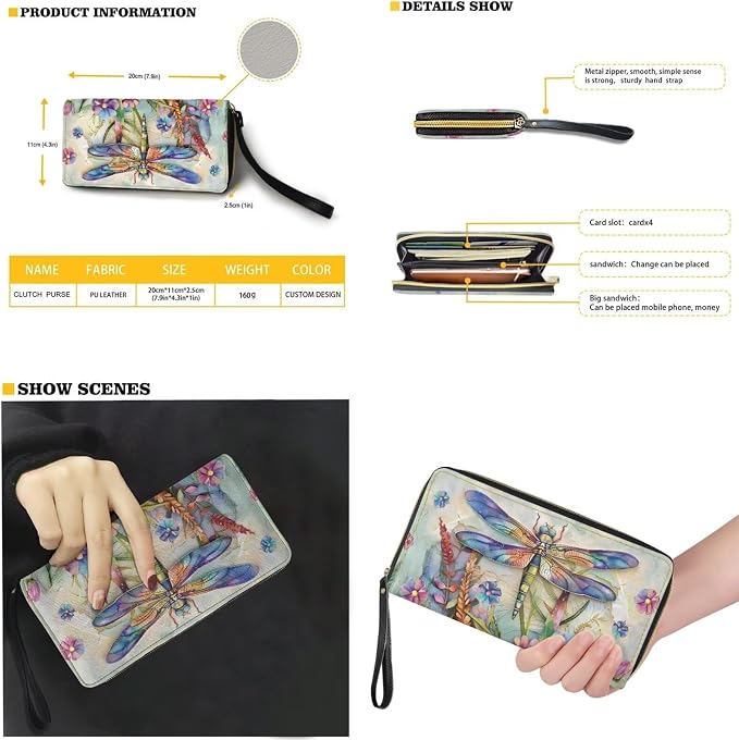 Women Purse Handbags Wallet Sets Leather Shoulder Tote Bag for Women,Top Handle Purse with Wrist Wallet Bag - Image 2