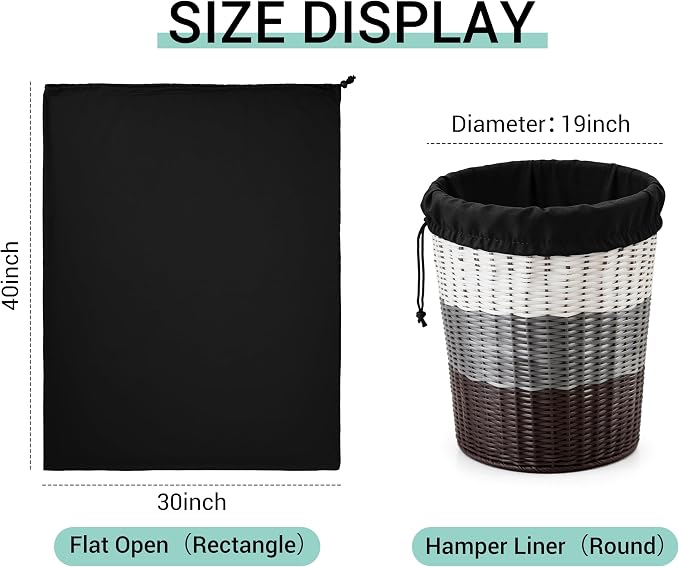 ZPECC Bulk Travel Laundry Bag,Extra Large Heavy Duty Laundry Bags 24 Pack,Washable Dirty Clothes Organizer for Commercial College Dorm Hotel Camping and Home Storage 30x40(Black) - Image 4