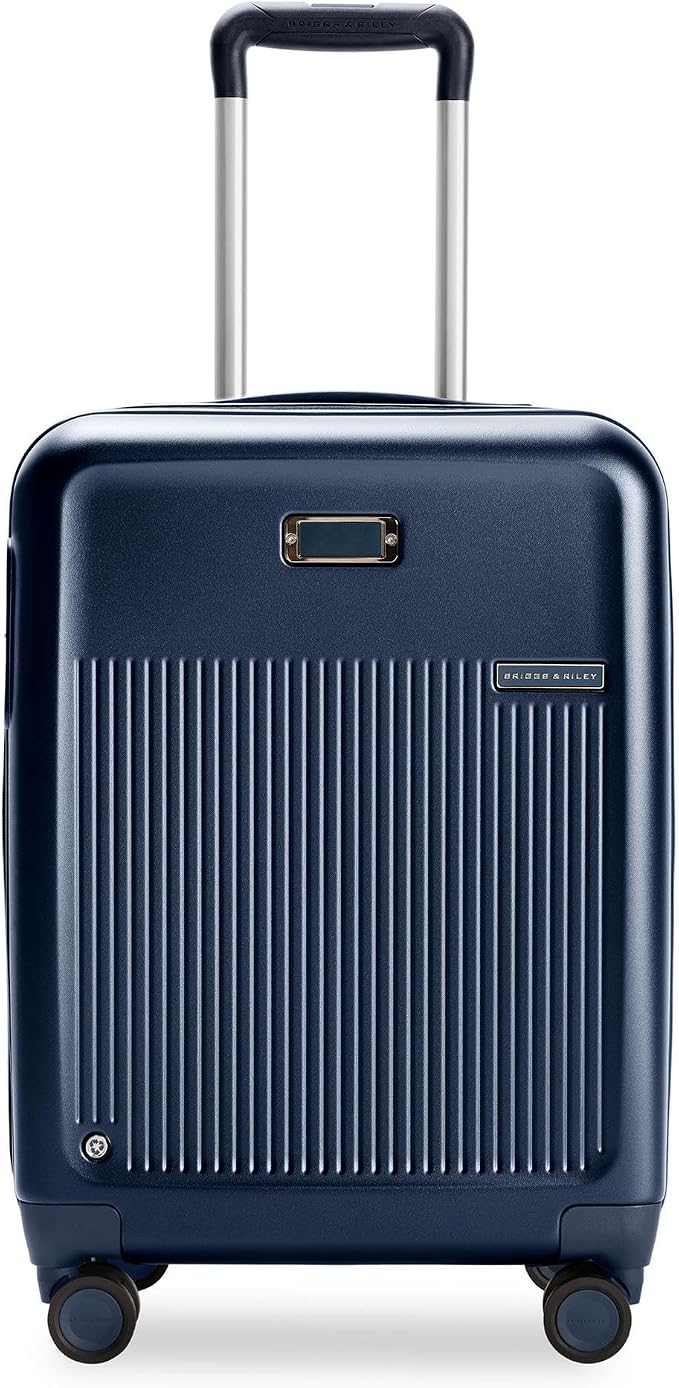 Briggs & Riley 21" Global Carry On Expandable Spinner - Luggage for Travel, Suitcases with Wheels, Hardside Rolling Bag for Men & Women, Self-Repairing Zipper - Sympatico Collection, Navy - Image 4