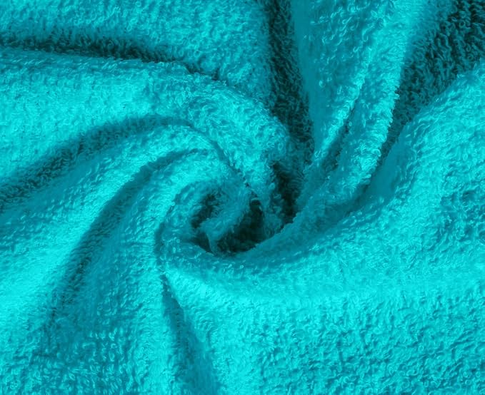 100% Cotton Washcloths 60 Pack (12x12 Inches) Soft, Highly Absorbent Washcloth, Face Towels, Wash Cloths for Face, Ring Spun, Bulk Pack (Turquoise) - Image 3