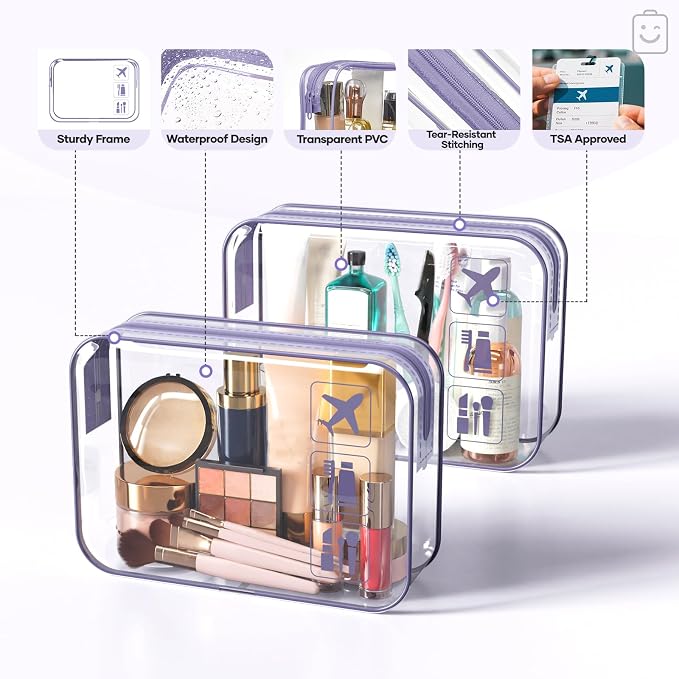 Veken 9/11 Set Compression Packing Cubes Garment Bags for Travel Essentials,Compressible Expandable Luggage Organizer Bags for Clothing,Space Saver Bags with Over 1000 pcs of Mesh Holes(Purple Gray) - Image 4