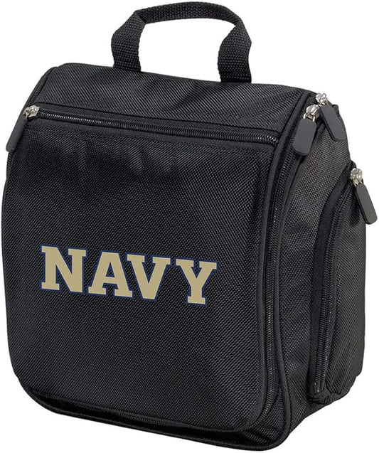 Broad Bay Naval Academy Toiletry Bags Or Hanging United States Naval Academy Shaving Kits for Men Official USNA Dopp Kit (Black) by BroadBayPersonalizedGifts