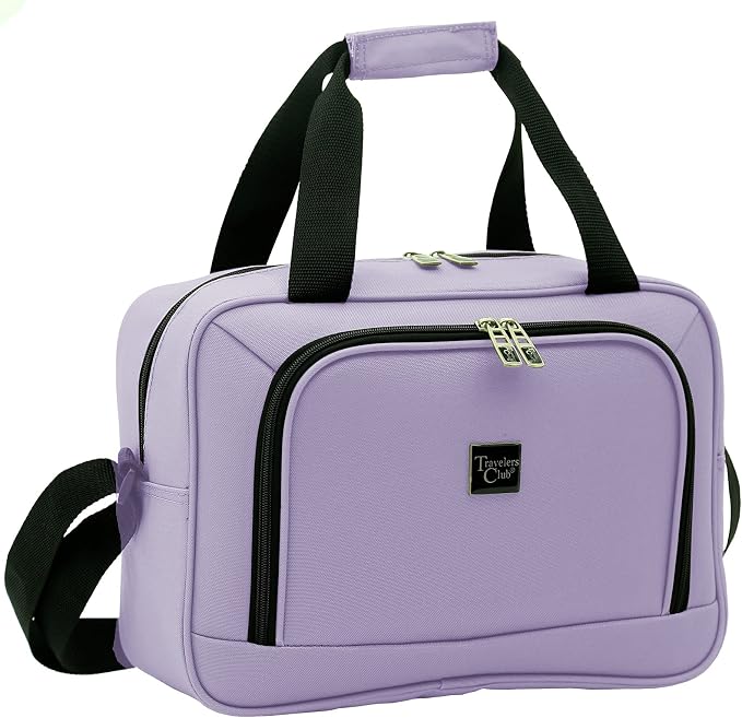Travelers Club Midtown Hardside 4-Piece Luggage Travel Set, Lilac - Image 7