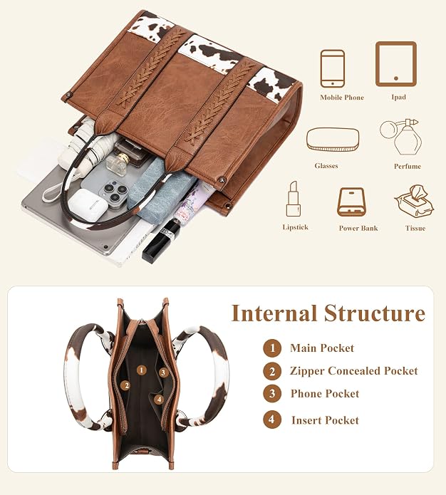 KingTo Women's Crocodile Pattern Satchel Handbags Stylish Tote Handbags crocodile purses for women 3 Pcs Set (B-blue) - Image 6
