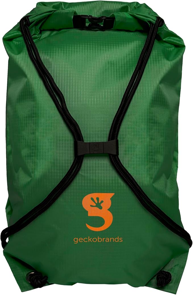geckobrands Embark 10L Drawstring Backpack – Waterproof, Lightweight Dry Bag for Beach, Hiking, and Light Water Activities - Image 2