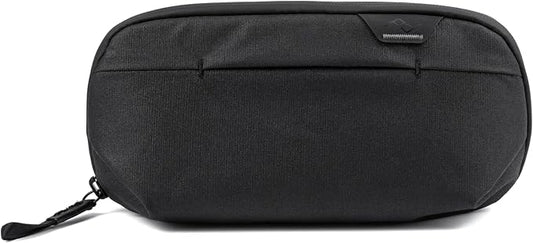 Peak Design Small Wash Pouch, Black, Weatherproof Travel Toiletry Bag, Upright or Hanging Toiletry Kit with Pockets, Magnetic Toothbrush Pocket, Wide UltraZip Opening, Toiletry Bag for Men and Women by PeakDesign