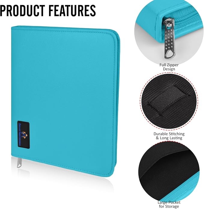 Case Holds 10 Grooming or Beauty Shears (TURQUOISE) - Image 6