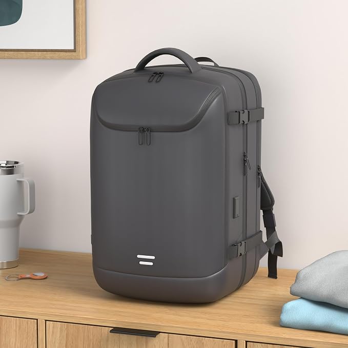 TANGCORLE Vacuum-Compressed Travel Backpack: Expandable, Airline-Approved Laptop Backpack—Unisex Business Backpack - Image 2