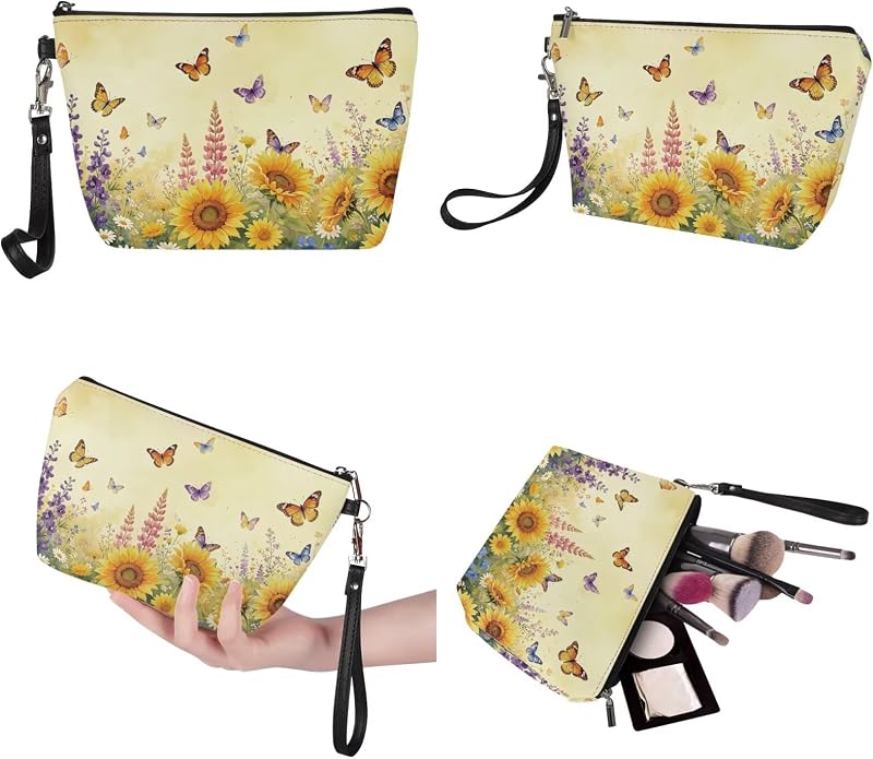 GIFTPUZZ Women Tote Bag Women Wallet Portable Cosmetic Bag for Women Bag Set 3 Pack PU Leather Bags with Zipper - Image 6