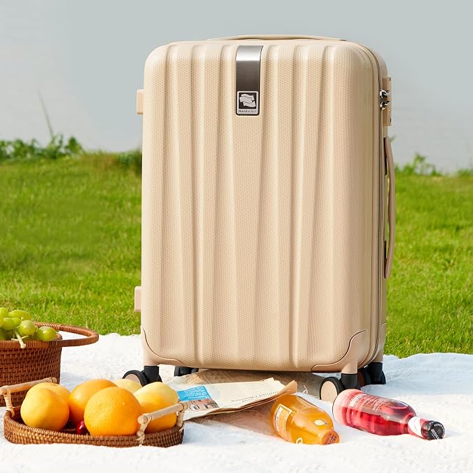 Hanke 20 Inch Carry On Luggage 22x14x9 Airline Approved Lightweight PC Hard Shell Suitcases with Wheels Travel Luggage Rolling Suitcase Travel Luggage Bag for Weekender（Cuba Sand） - Image 5