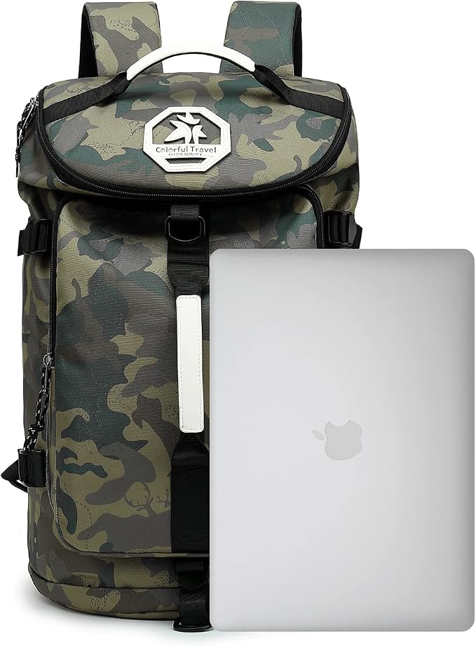 Kalesi Gym Duffle Bag Backpack 4-Way Waterproof with Shoes Compartment for camouflage travel Sport Hiking laptop (camouflage) - Image 4