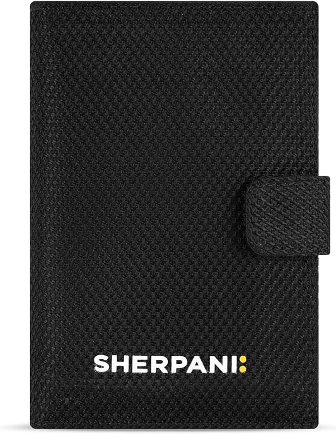 Sherpani Vienna, RFID Blocking Passport Holder, Travel Passport Cover Wallet, Travel Documents Organizer Protector, Travel Gift (Carbon) by SHERPANI