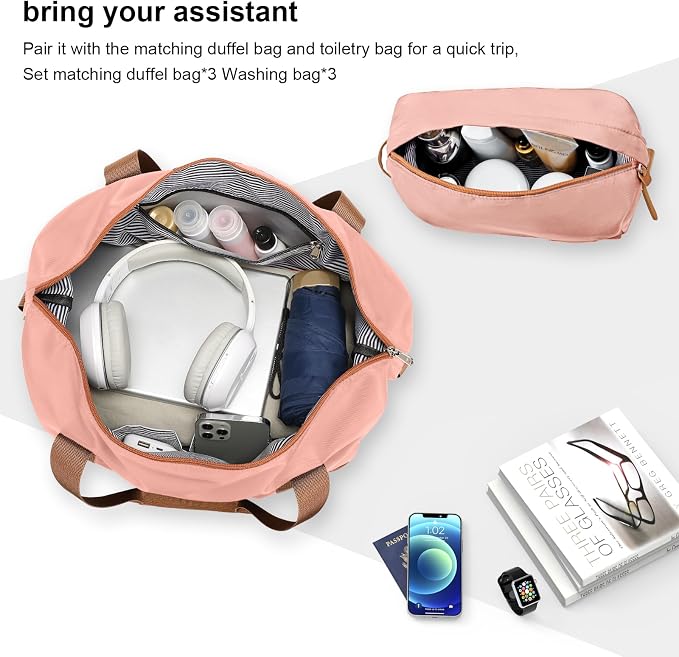 Joyway 24 Inch Checked Luggage, Expandable Suitcase with Spinner Wheel, 3 Piece Hard Shell Luggage Set with TSA Lock(Pink) - Image 7