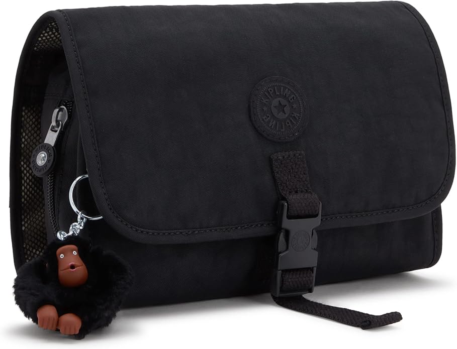 Kipling Womens Women's Meadow Metallic Toiletry Bag, Organize Accessories, Clip Closure, Nylon Hanging Hook Pouch - Image 4