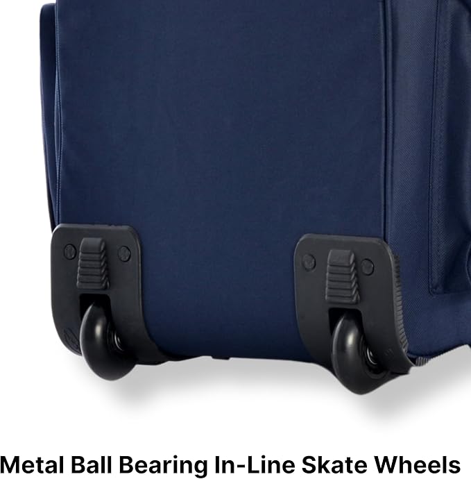 Olympia U.S.A. 29 inch Jumbo Size 8 Pockets Wheeled Rolling Duffel Bag Water Resistant Luggage Lightweight Travel Suitcase with Retractable Handle - Image 6